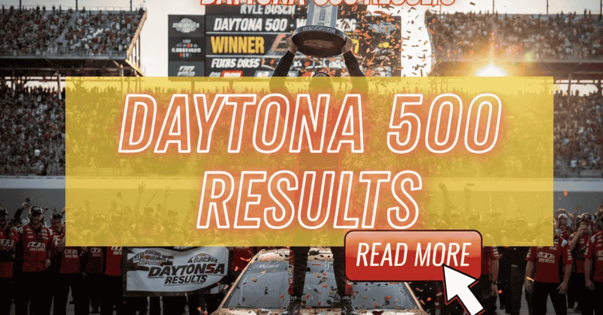 Kyle Busch celebrating his 2026 Daytona 500 victory answering who won the NASCAR race today results.